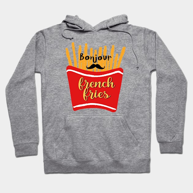 french fries bonjour Hoodie by Salizza